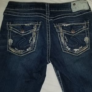 Silver Aiko Mid Slim Boot W28/L33